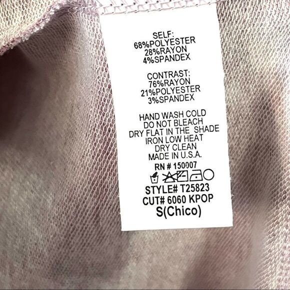 NWOT Women’s Dusty Mauve Hoodie with Leopard Print Size S - Picture 5 of 6